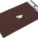 MAYSHINE Plush Shaggy Chenille Bath Mat | Extra Soft, Super Absorbent, Non-Slip Bathroom Rug | Fluffy Microfiber, Area Rug Sets for Bathroom Floor, Kitchen, Living Room | 59"x31" | Brown