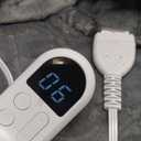 Bedsure Heated Blanket Throw Blanket - Fast Heating Electric Blanket, Soft Flannel Heated Throw with 4 Time Settings, 6 Heating Settings, Warm Gifts for Grandma & Grandpa & Seniors (50x60, Grey)