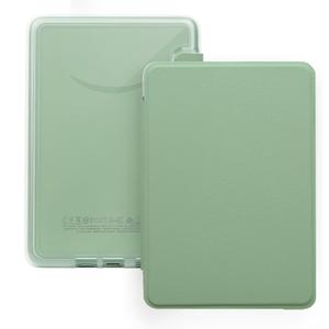 Case for 6" Kindle Paperwhite (10th Generation-2018 Release,Model No.PQ94WIF),Lihght PU Leather Cover and Transparent Hard Back,with Auto Sleep/Wake,Matcha Green