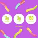SmartSweets Gummy Worms, Gluten Free Gummies, Healthy Snacks for Adults & Kids, Fun Chewy Candy, Low Calorie, Low Sugar, Fruit Flavored Snack, No Artificial Sweeteners, 150g Bag, Share Size (EXP 11/17/26)