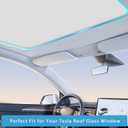 TOPABYTE Roof Sunshade for Tesla Model 3 Highland 2026-2024 Glass Sunroof Shade Window Insulation UV & Heat Protection Double-Layer Sun Shade, Beige