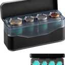 2 x Larger Capacity Coin Holder for Car, Compact Portable Change Coin Organizer | Coin Holder Compatible with Coins of Different Size, Coin Dispenser Storage Fit for Most Vehicle & Trucks, Easy to use