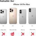 XHSY iPhone 16 Pro Max Case with Card Holder  Dual Layer Wallet Phone Case with Hidden Slot, Shockproof PC+TPU Protective Cover for Women & Men (Compatible with 6.9 inch) (Black)