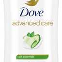 Dove Advanced Care Anti Deo Stick Cool Essentials Twin Pack for helping your skin barrier repair after shaving 72 h odor control and all-day sweat protection with Pro Ceramide Technology 2.6 oz