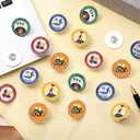 30 Pcs Appreciation Lapel Pins Set Encouragement Challenge Inspirational Thank You Lapel Pins Motivational Recognition Gift Bulk for Employees Coworker Staff Gifts