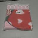 Fiodrimy Valentines Shower Curtain, Gnome Shower Curtain for Bathroom, Valentine's Day Decorations Fabric Bath Accessories