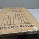 Fairy Baby 22.8"-25.5" Narrow Baby Gate for Stair, Pressure Mounted Auto-Close Pet Gate for Small Walk Thru and Doorways, Safety Child Gate No Drilling, No Extensions, Black