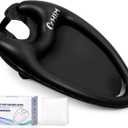 Inflatable Shampoo Basin - Portable Shampoo Bowl, Hair Washing Basin for Bedridden, Disabled,Injured, Hair Wash Tub for Dreadlocks and at Home Sink Washing (Black, Large)