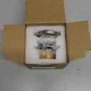 Brushed Nickel Tub Drain Lift &Turn Tub Trim Set with Two-Hole Overflow Faceplate Conversion Kit Assembly, Hidrop Bathtub Drain Replacement Trim Kit and Universal Fine/Coarse Thread