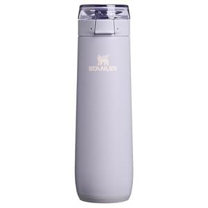 STANLEY Flowstate Spring Bottle | Leakproof Water Bottle with Carry Strap & Flip-Top Locking Lid | Insulated Stainless Steel | Fits Most Cup Holders | BPA-Free | 20 oz | Purple Dust