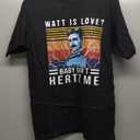 Watt Is Love Baby Don't Hertz Me Nikola Tesla Vintage T-Shirt (Small, Black)