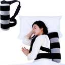 Side Sleep Trainer for Positional Sleep Apnea - Anti Snoring Device to Prevent Back Sleeping, Sleep Positioner for Snore Relief & Better Breathing | Lightweight, Comfortable & Effective, Long Foam