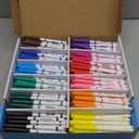 288 PCS Washable Markers for Kids, Colored Markers Bulk for School, Thin Marker Set in 12 Assorting Colors, Fine Line Marker with Conical Tip, Back to School Supplies, Classroom Must Haves