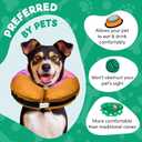 BENCMATE Inflatable Dog Cone Collar Alternative, Soft Dog Cone for Dogs and Cats, Neck Recovery ECollar Donut Collar After Surgery (Medium, Donut-Strawberry) 