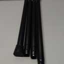 Black Tension Curtain Rod 30 to 64 Inch,Adjustable Curtain Rod,Shower Tension Curtain Rod No Drilling,7/8" Spring Curtain Rods for Windows Closet Doorway Door (Black 1 Pack)