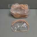 20 Packs Clear Cosmetics Bags for Women Men Waterproof Toiletry Bags PVC Makeup Bags Organizer Case with Zipper for Travel Bathroom (20 Pink Colors)