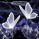 YM sky Wedding Butterfly LED Floor Lamp: Hanging Butterfly White Color Ceiling Light - Romantic Wedding Decoration Lights Fixture - Adjustable Height Creative Butterfly Props (1, 60 CM/23.6 in)