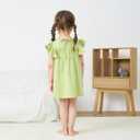 pureborn Toddler Girls Sleeveless Summer Dresses 1-8 Years (Green)