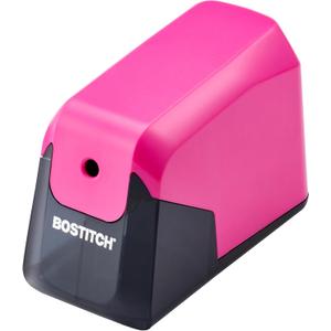 Bostitch Office Battery Pencil Sharpener, 4X Longer Cutter Life, Tip Saver Technology, Pink