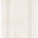 Lavish Home Reversible Long Bath Mat - 60x24-Inch Plush Cotton Bathroom Runner - Machine Washable Bath Mats for Bathroom, Kitchen, or Laundry Room (Ivory)