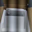 6 inch Galvanized Steel Hooded Dryer Vent Cover with Screen & Damper, White