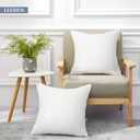 Leeden 22 x 22 Pillow Inserts (Set of 2) - Throw Pillow Inserts with 100% Cotton Cover - 22 Inch Square Decorative Pillows for Sofa, Couch, Bed and Home Decor