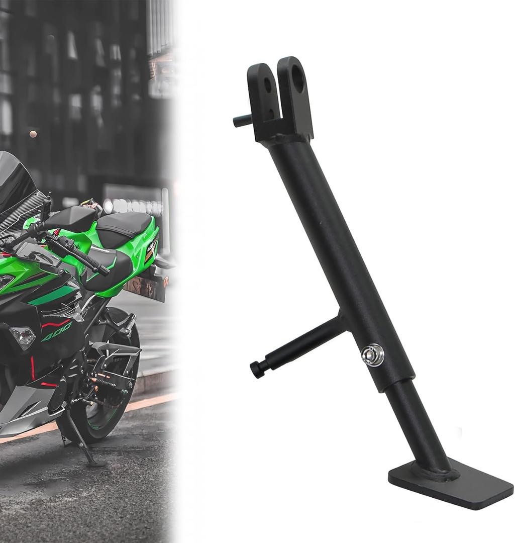 Z400 Kickstand Adjustable Side Stand Fit for Z400 2019-2024, Eliminator 450 2023-2025, Ninja 400/EX400 2018-2024, Ninja 500 Z500 2024-2025 NINJA e-1 ABS 2024 2025