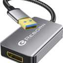 Reborn USB 3.0 to DisplayPort Adapter, 1080P@60Hz USB 3.0 Male to DisplayPort Female Multi-Display Cable Converter Suitable for MAC OS, Windows 7/8/10/11