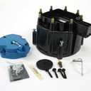 Pertronix D4000 Flame-Thrower Black HEI Distributor Cap and Rotor Kit