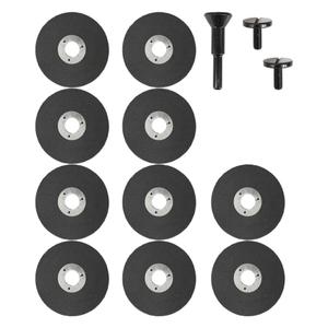 10-Pack 2 Inch Cut-Off Wheel with 3/8 Inch Arbor Hole 1/4 Inch Shank Mounting Mandrel Holder Accessories for Air Grinders Drill Rotary Tool