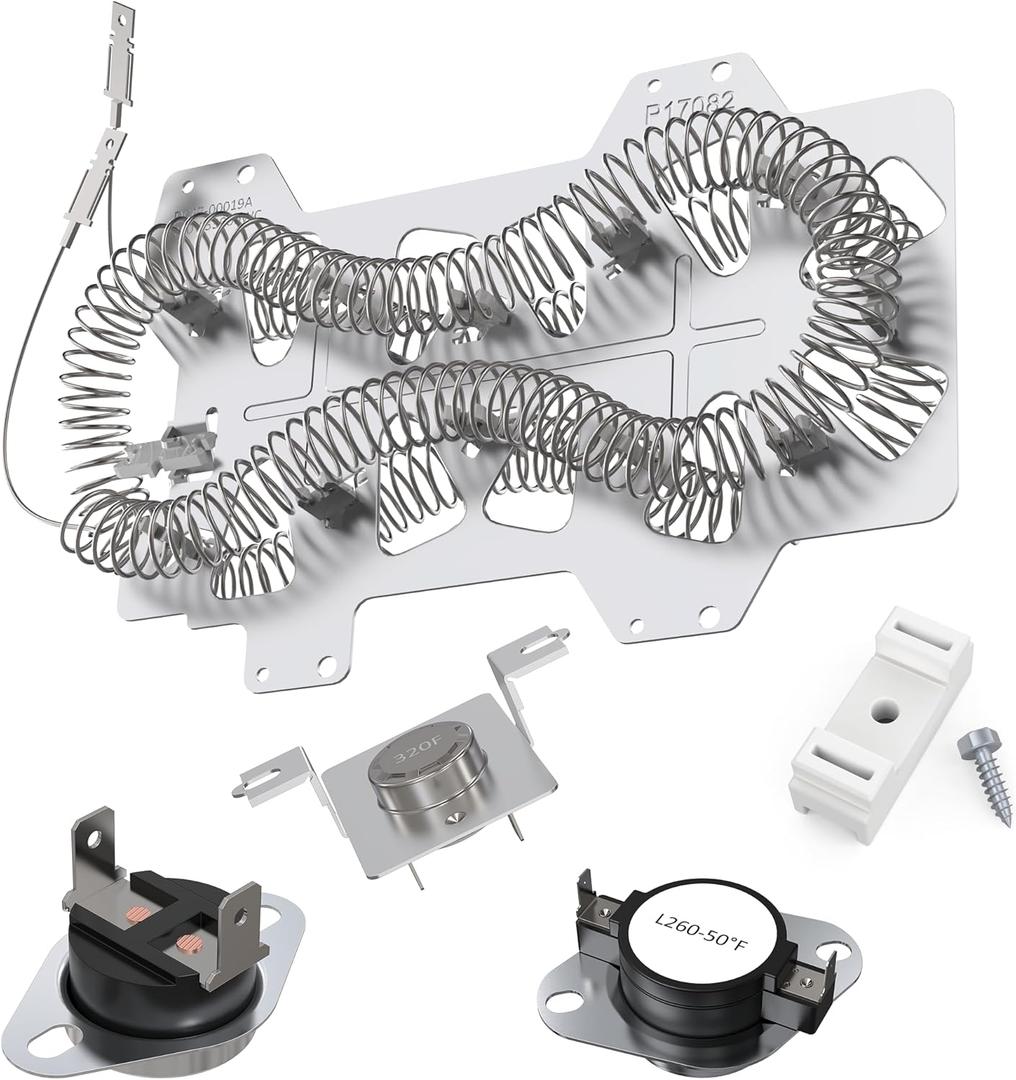 UpgradedDC47-00019A Dryer Heating Element Compatible with Samsung dryer DV42H5000EW/A3 DV45H7000EW/A2 DV48H7400EW/A2 DV40J3000EW/A2 DVE50M7450W/A3 DV42H5200EW/A3 By AMI PARTS