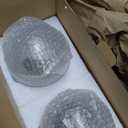 Honoson Solar Globe Lights Outdoor - Waterproof Cracked Glass Balls for Garden, Patio, Lawn & Yard, Warm White Solar LED Lights with Easy Installation & Durable Design(6 Inch,4 Pieces)