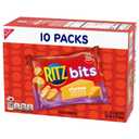 RITZ Bits Cheese Sandwich Crackers, Lunch Snacks, 10 Snack Packs (EXP 05/19/26)