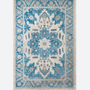 CHICHIC Area Rug 6x9 Washable Rug for Living Room Large Boho Bedroom Rug Area Rugs Accent Non-Slip Rugs Soft Vintage Floor Carpet for Dining Room Office Farmhouse, Blue
