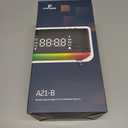 Alarm Clock Speaker Wireless Charger, Digital Alarm Clocks Bedrooms Bluetooth, Alarm Clock Dimmable Light Bedrooms Dual Alarm Snooze Dimmer 12 24H RGB Night Light Bluetooth USB AUX, Gray