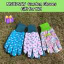 Kids Gardening and Garden Gloves for Toddler,Children's Yard Work Glove,Gift,Cute Pattern,Age3-8 (Large)