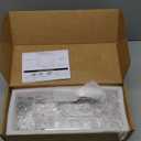 HAVICATO Hair Tool Holder for Dyson Airwrap Attachments, Storage Holder Compatible with Shark FlexStyle FlexFusion, Acrylic Display Rack Countertop Organizer Wall Mount for Hair Stylers, Clear&White