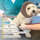 IDOMIK Dog Calming Hoodie No Shake Ear Wraps for Dogs, Quiet Head Covers for Noise Reduction & Anxiety Relief, Dog Ear Covers Muffs Head Wraps for Bath Hematoma Grooming Firework Force Drying, L