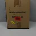 Ubauba Goose Feather Down Fiber Comforter Queen Size Duvet Insert - Hotel Luxury Fluffy White Bedding Comforter, All Season Medium Warmth -100% Cotton Cover, 90 x 90 Inch