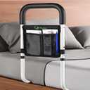 Bed Rails for Elderly Adults Safety,Bed Rail for Seniors,Bed Rails for Queen,Bed Safety Rail for Elderly Adult,Bed Safety Rail with Strap,Adjustable Bed Rail for Elderly,Couch Rail,Sofa Rail (Black)