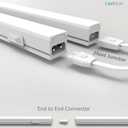Leetdud Under Cabinet Lighting Plug in, 32 Inch 1 Pc, Linkable AC120V 3CCT 3000K/4000K/5000K Ultra Slim, LED Under Cabinet Lights for Counter Light, Kitchen, Shelf, Sink, Workshop, Desk, White