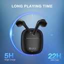 1 Hora Wireless Earbuds Bluetooth 5.3, Sports Headphones Deep Bass in-Ear Earphones, Premium Sound with Charging Case, Compatible with iPhone, Android Smartphone, Tablet, Laptop (Black)