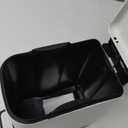 TIPGO Slim Bathroom Trash Can with Lid Soft Close, Step Pedal, 6 Liter / 1.6 Gallon Stainless Steel Trash Bin, Small Garbage Cans for Bedroom, Office, Kitchen (White)