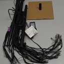 4.9 FT Christmas Outdoor Artificial Tree with Fairy Lights - 216 LED Pre Lit Christmas Decoration Tree Lights with Timer,Includes14 LED Flashing Bulb,for Holiday Displays (Warm White+Cool White)