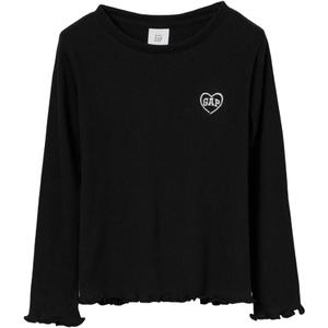 GAP Girls Long Sleeve Ribbed Tee Long Sleeve Ribbed Tee, Size 5 Years