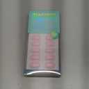 BTArtbox Press On Nails Square - Solid Pink Short Press On Nails with Glue for Women, Opaque Soft Gel Glue On Nails in 16 Sizes - 32 Stick On Nails Kit, Yoga