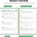 2 x 2026 Planner, Weekly and Monthly Planner for Women, January 2026 - December 2026, Hardcover 2026 Calendar Planner Book with Tabs, Inner Pocket, Spiral Bound, Perfect for Office Home School Supplies - A5 (6.3" x 8.5"), Racing Green