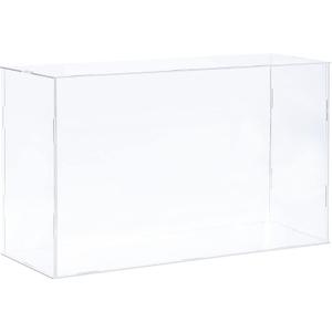 MECCANIXITY Acrylic Display Case Plastic Box Clear Assemble Dustproof Showcase 16x6.3x10 Inch for Collectibles Items