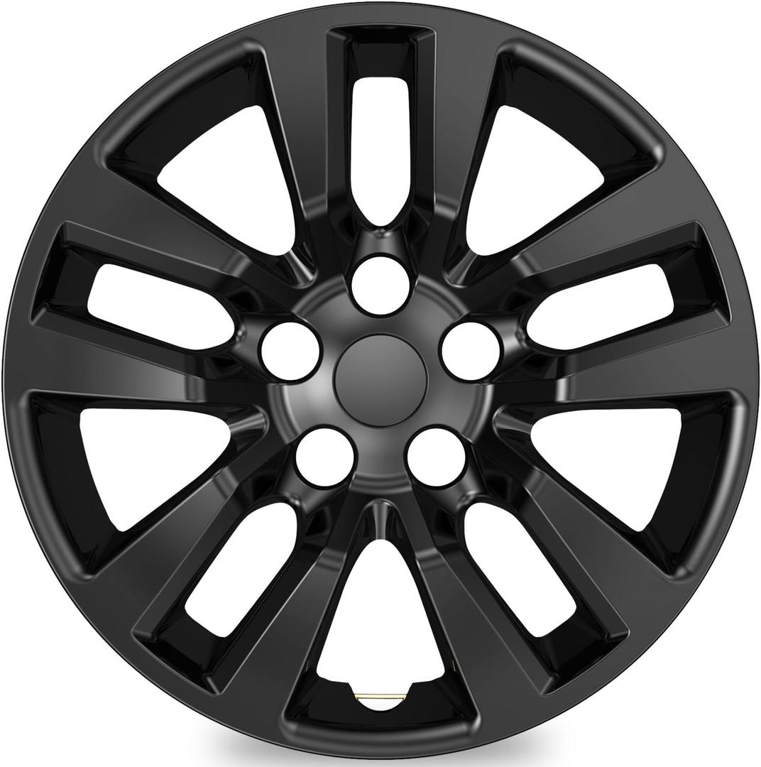 TangMiGe 4-Pack Hubcaps Wheel Covers Compatible with Nissan Altima Sedan 2013 2014 2015 2016 2017 2018, 40315-3TM0B, 16 inch 16" (Black Color)