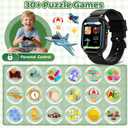 OVV Kids Game Smart Watch 1.54" HD Touch Screen, 30+ Educational Games, Camera, Pedometer, Alarm, MP3 Player, Auidobook, Learn Card,Time Tools, Parental Control, Wrist Watches for Boys Girls Age 4-12